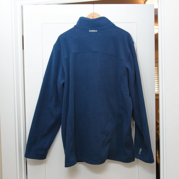 Eddie Bauer Mens XLT Quest 200 Blue Fleece Jacket - Picture 3 of 6